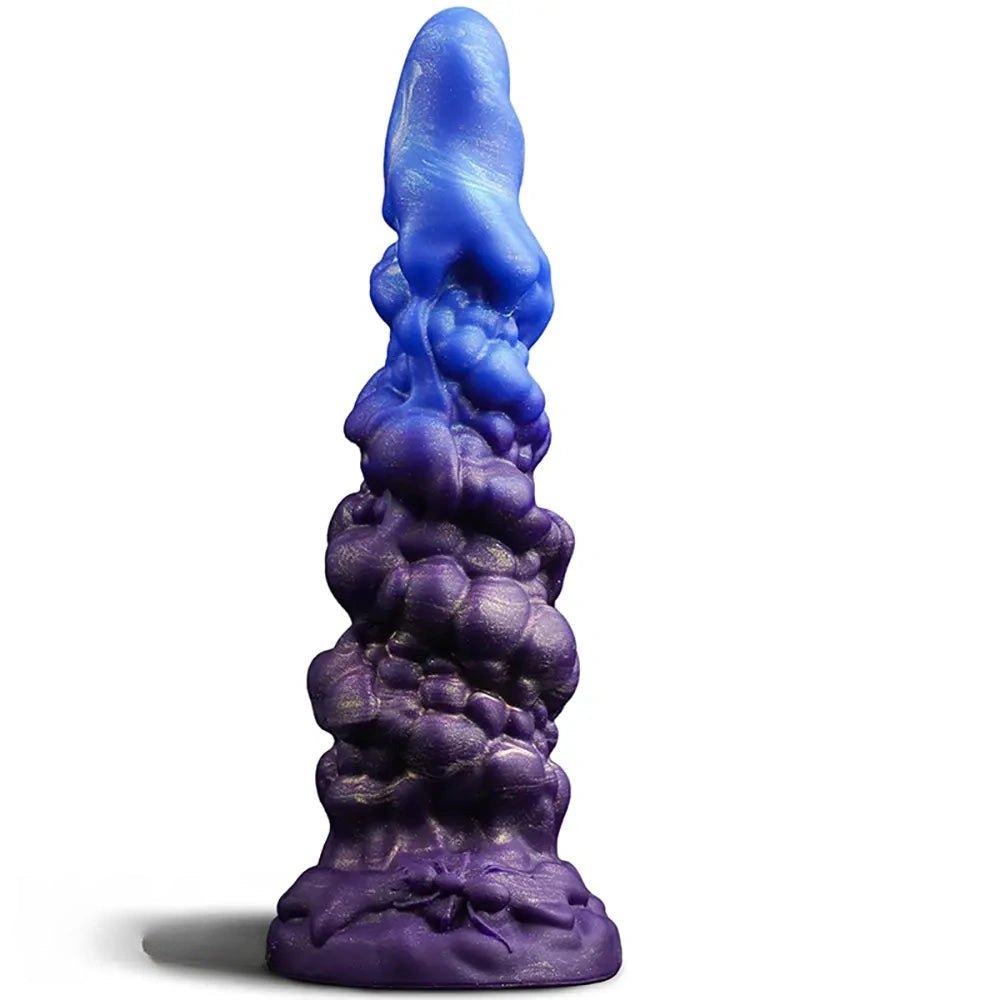 Blue and purple ombre monster fantasy dildo, photo 1
