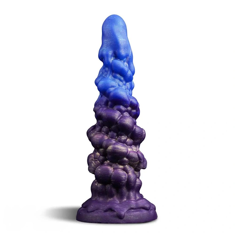 Blue and purple ombre monster fantasy dildo, photo 2