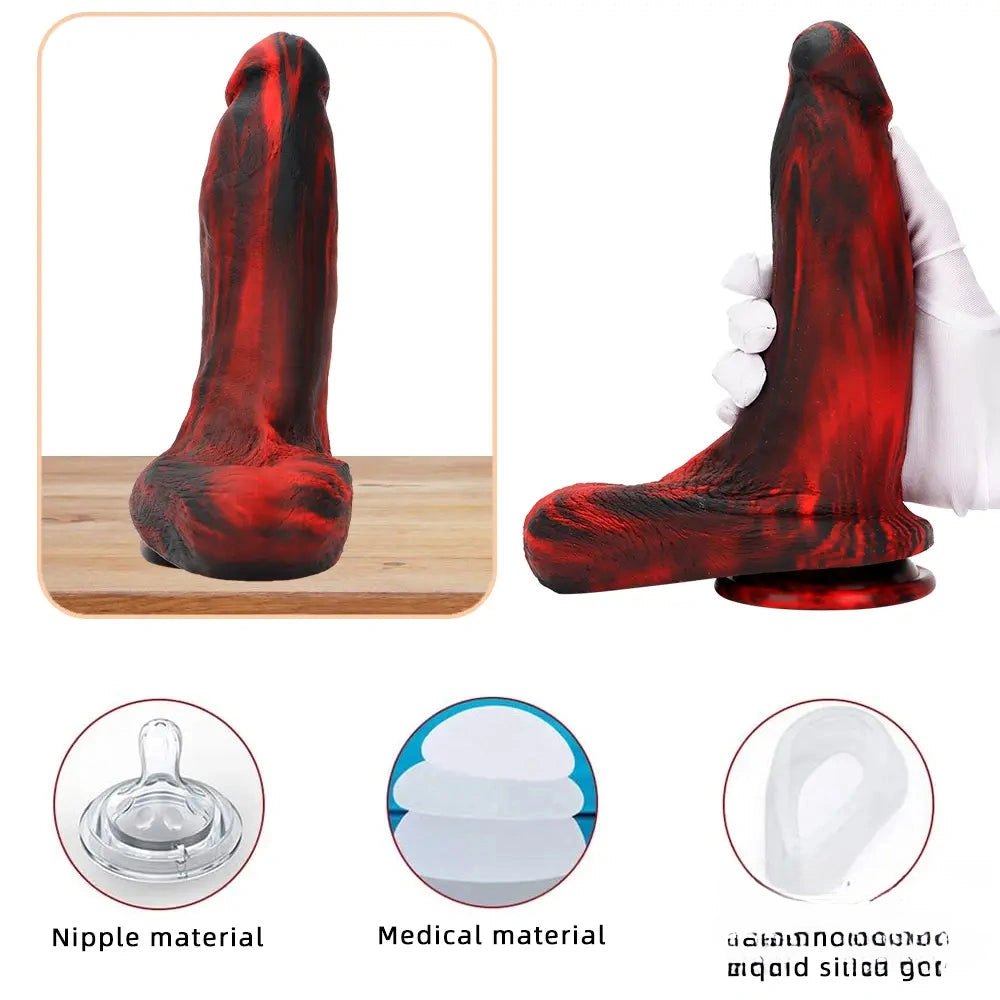 Monster color fantasy silicone dildo, photo 5