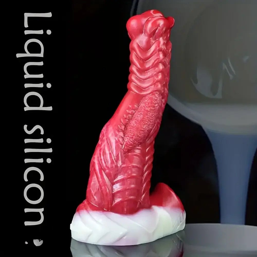 Colorful silicone monster fantasy dildo, photo 1