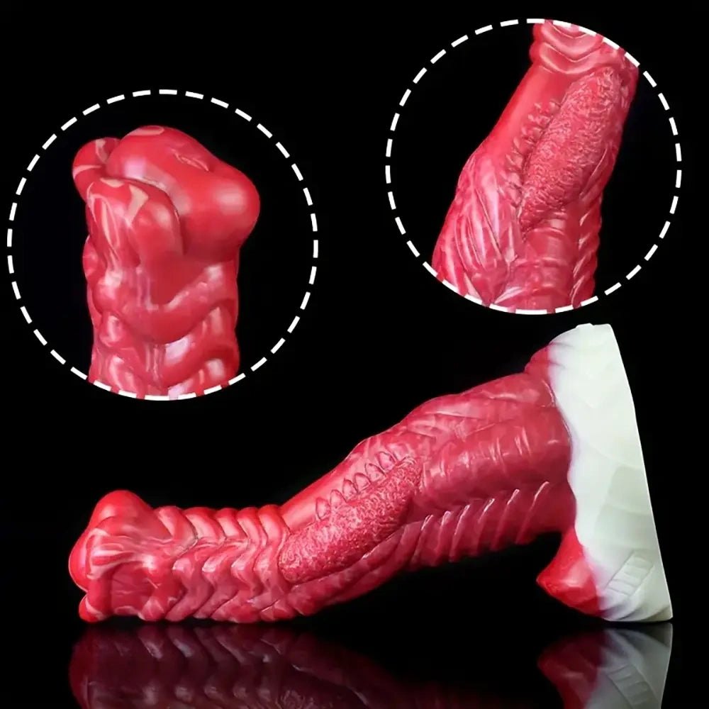 Colorful silicone monster fantasy dildo, photo 3