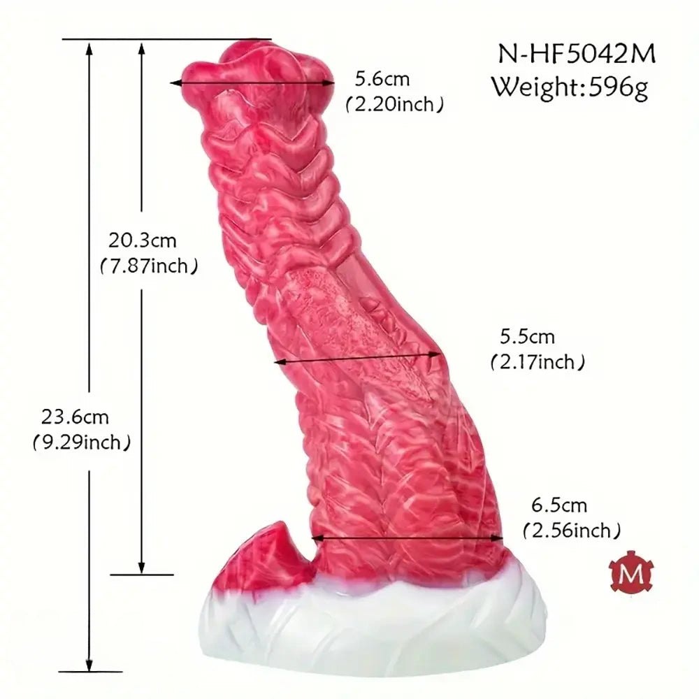 Colorful silicone monster fantasy dildo, photo 4