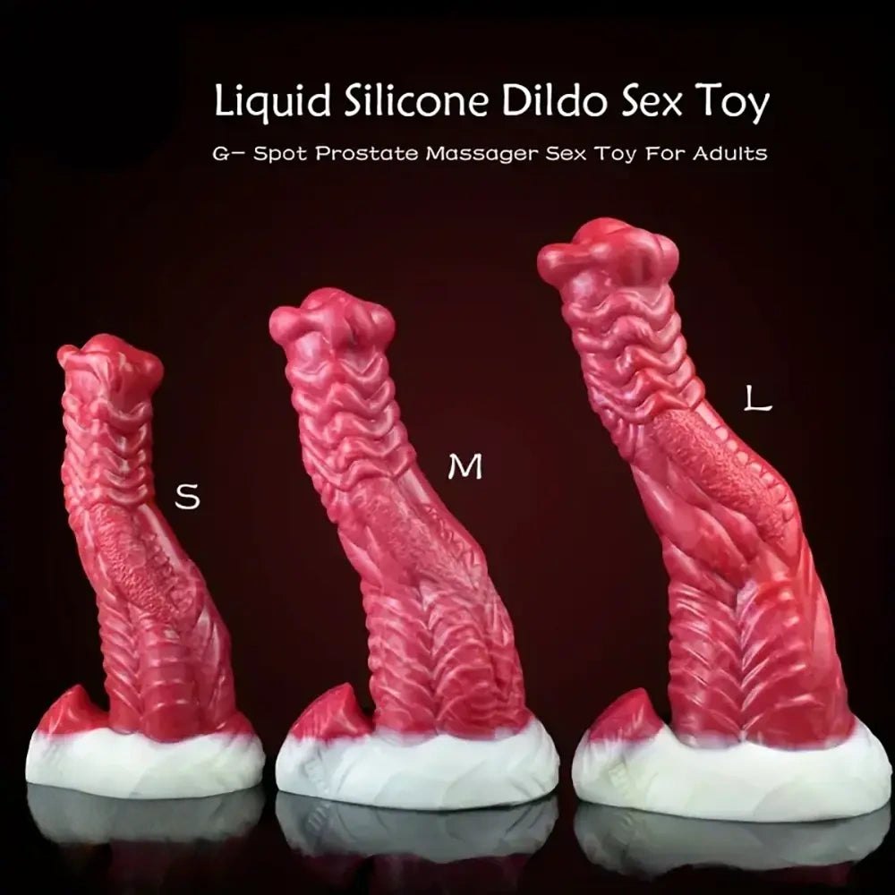 Colorful silicone monster fantasy dildo, photo 6