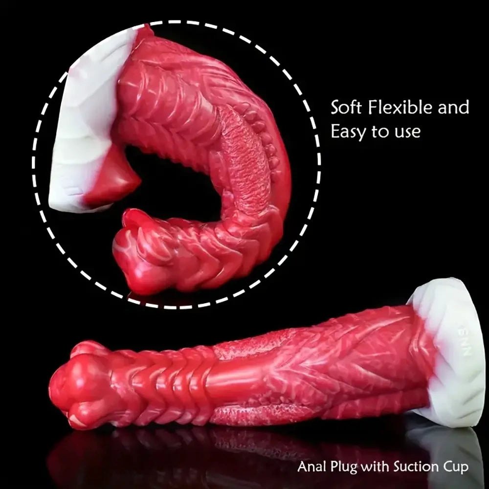 Colorful silicone monster fantasy dildo, photo 9