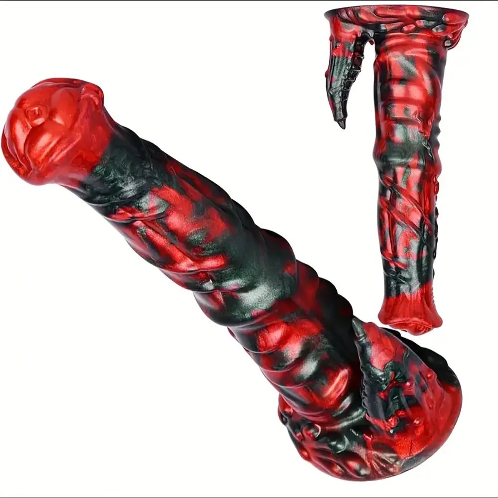 Colorful monster fantasy suction cup dildo, photo 1