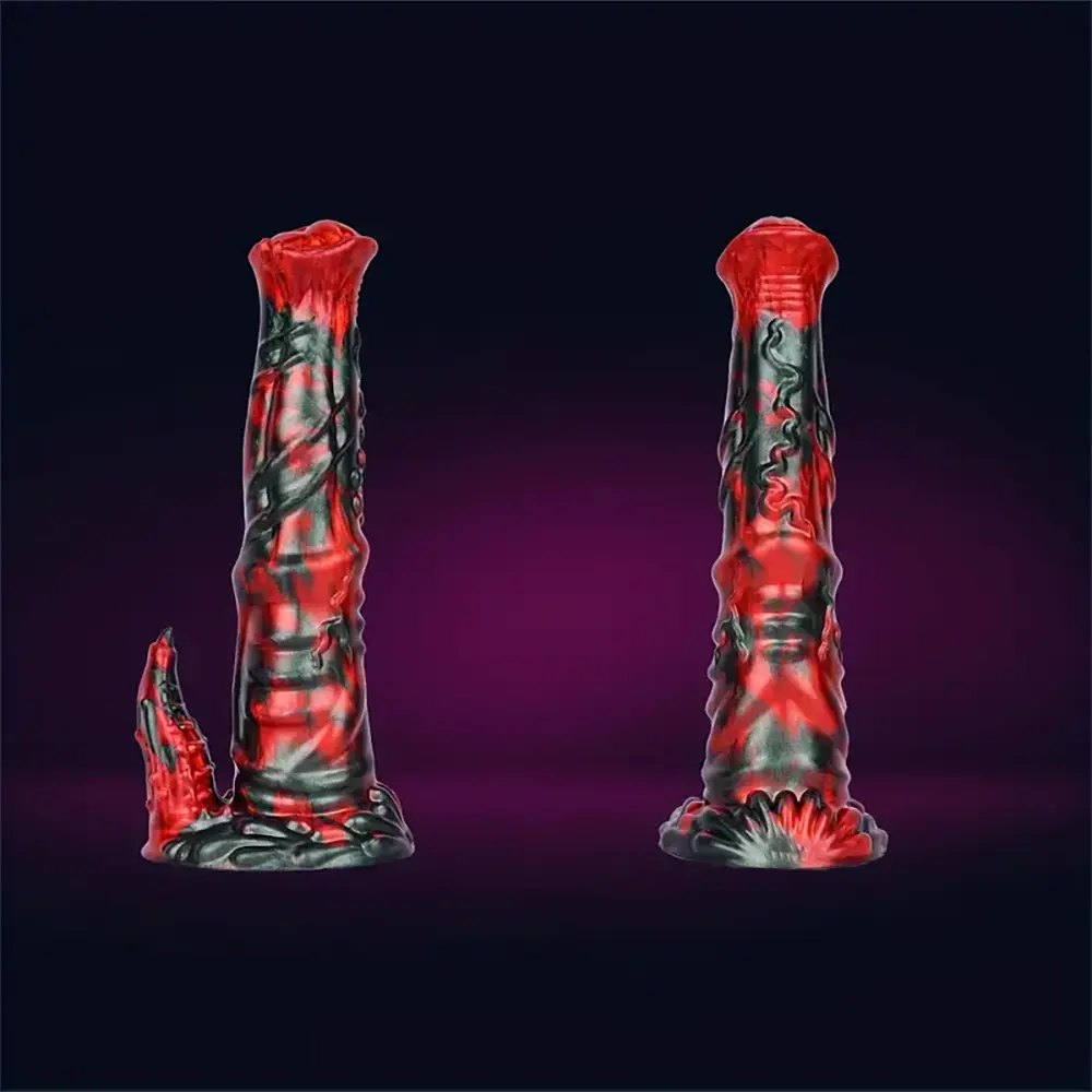 Colorful monster fantasy suction cup dildo, photo 2