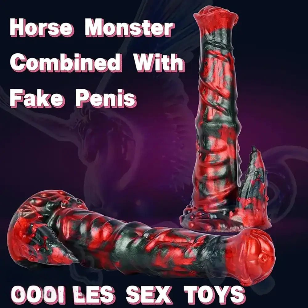 Colorful monster fantasy suction cup dildo, photo 5