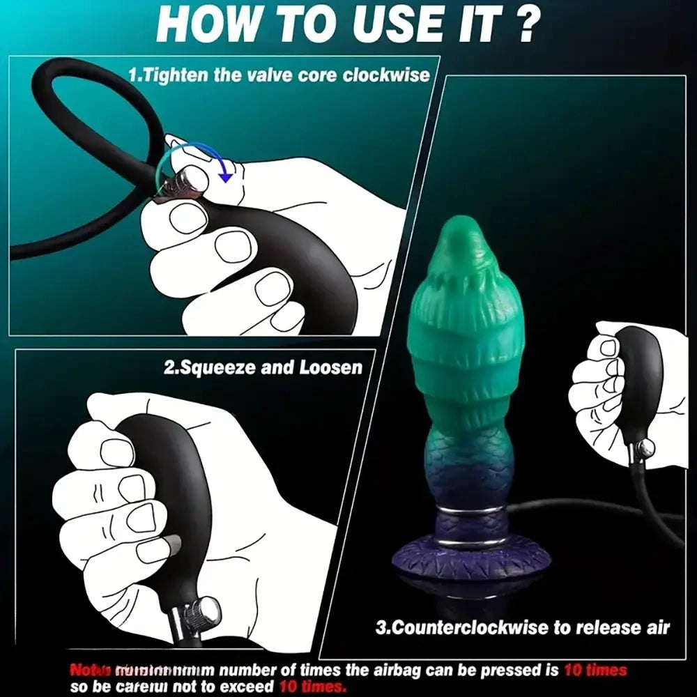 Ombre monster knot fantasy silicone dildo, photo 6