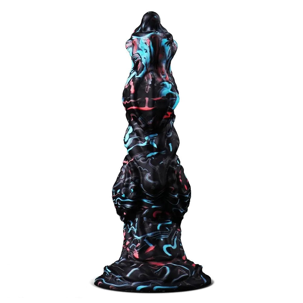 Mixed color monster knot fantasy dildo, photo 1
