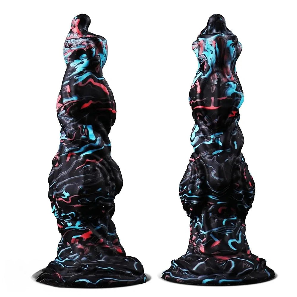 Mixed color monster knot fantasy dildo, photo 3