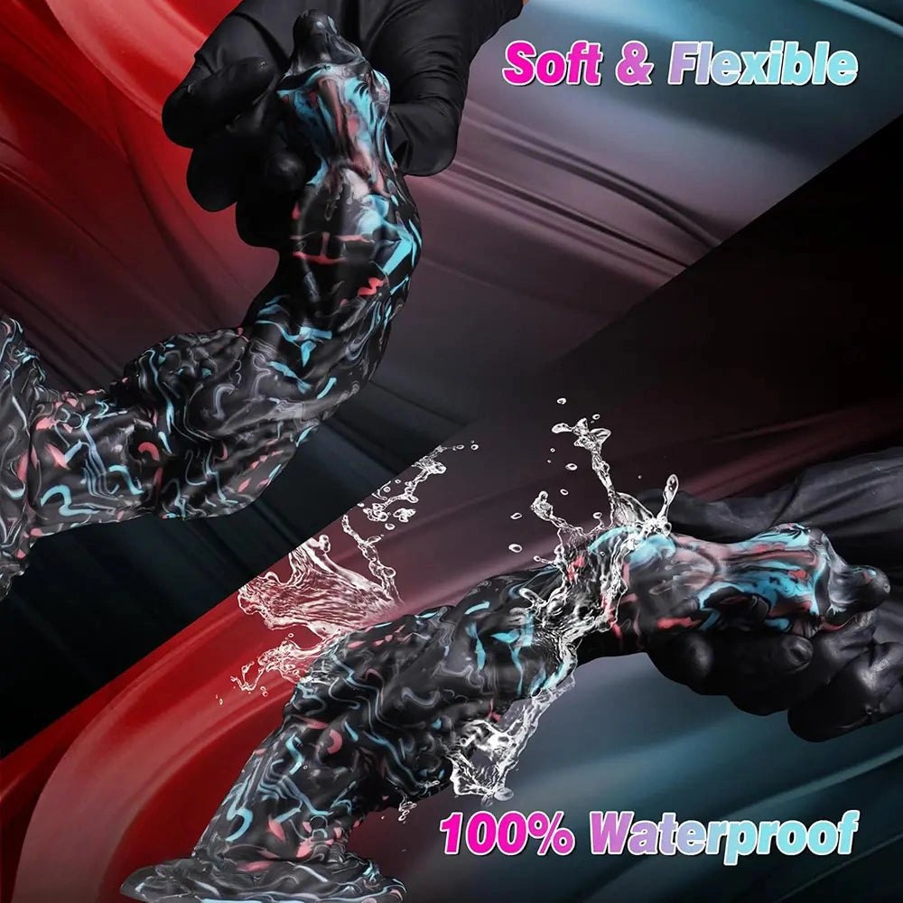Mixed color monster knot fantasy dildo, photo 4