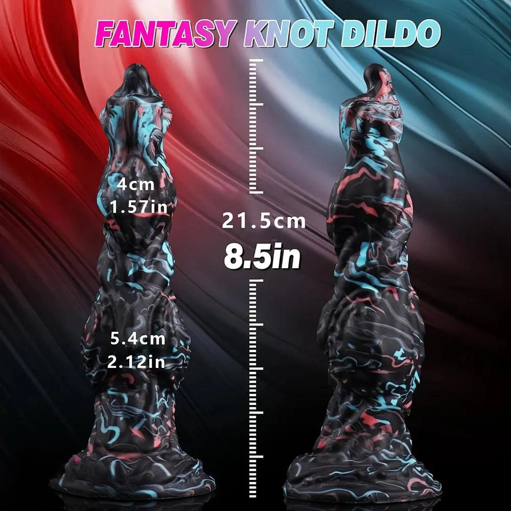Mixed color monster knot fantasy dildo, photo 7