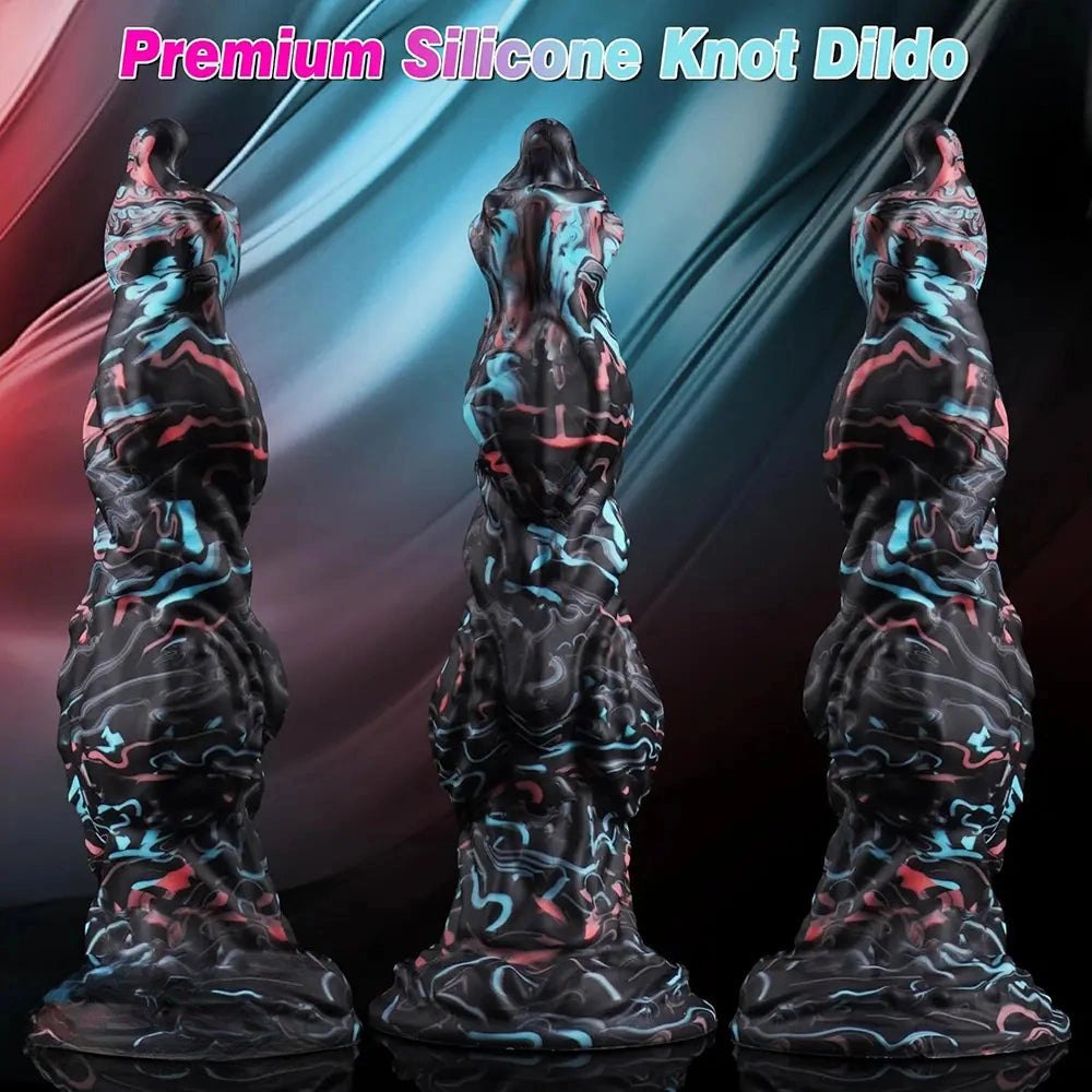 Mixed color monster knot fantasy dildo, photo 8