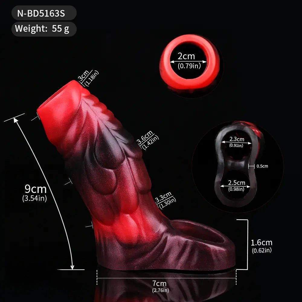 Mixed color silicone monster scale sleeve, photo 18