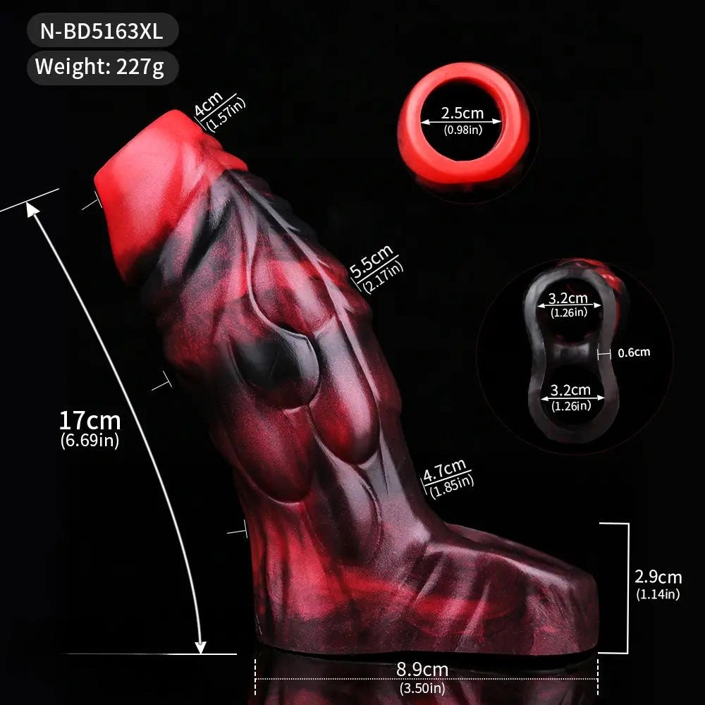 Mixed color silicone monster scale sleeve, photo 19