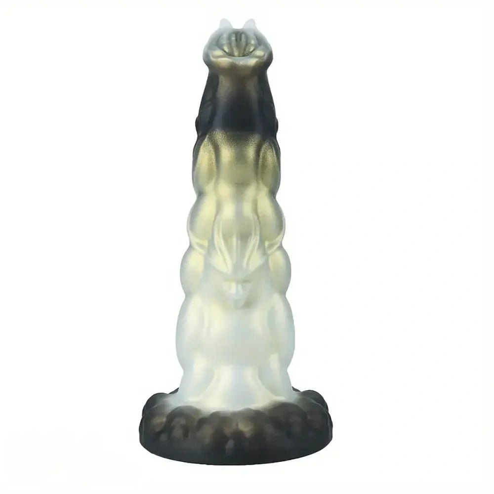 Ombre monster-textured fantasy dildo, photo 1