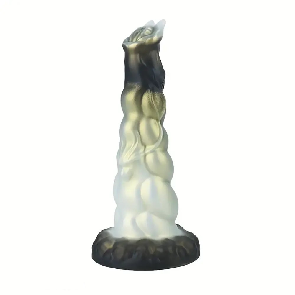 Ombre monster-textured fantasy dildo, photo 2