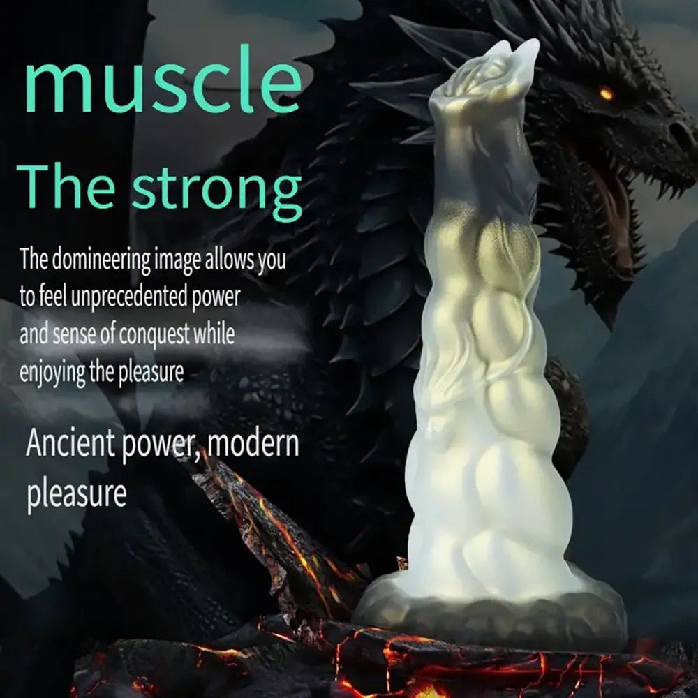 Ombre monster-textured fantasy dildo, photo 5