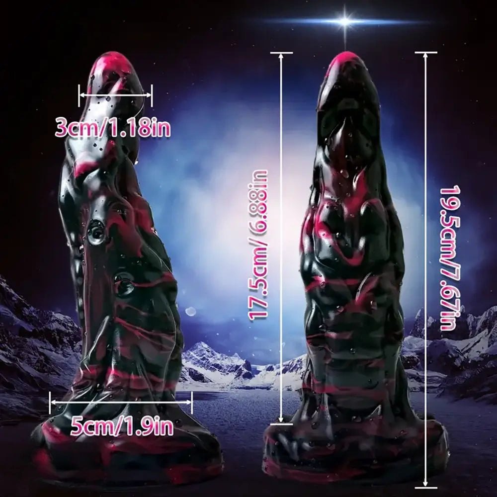 Ridged monster suction cup dildo, photo 4