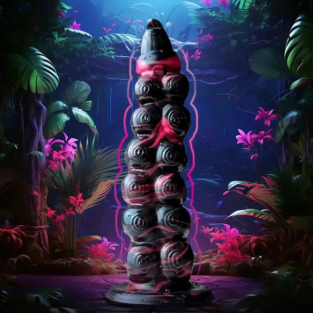 Colorful monster tentacle silicone dildo, photo 4