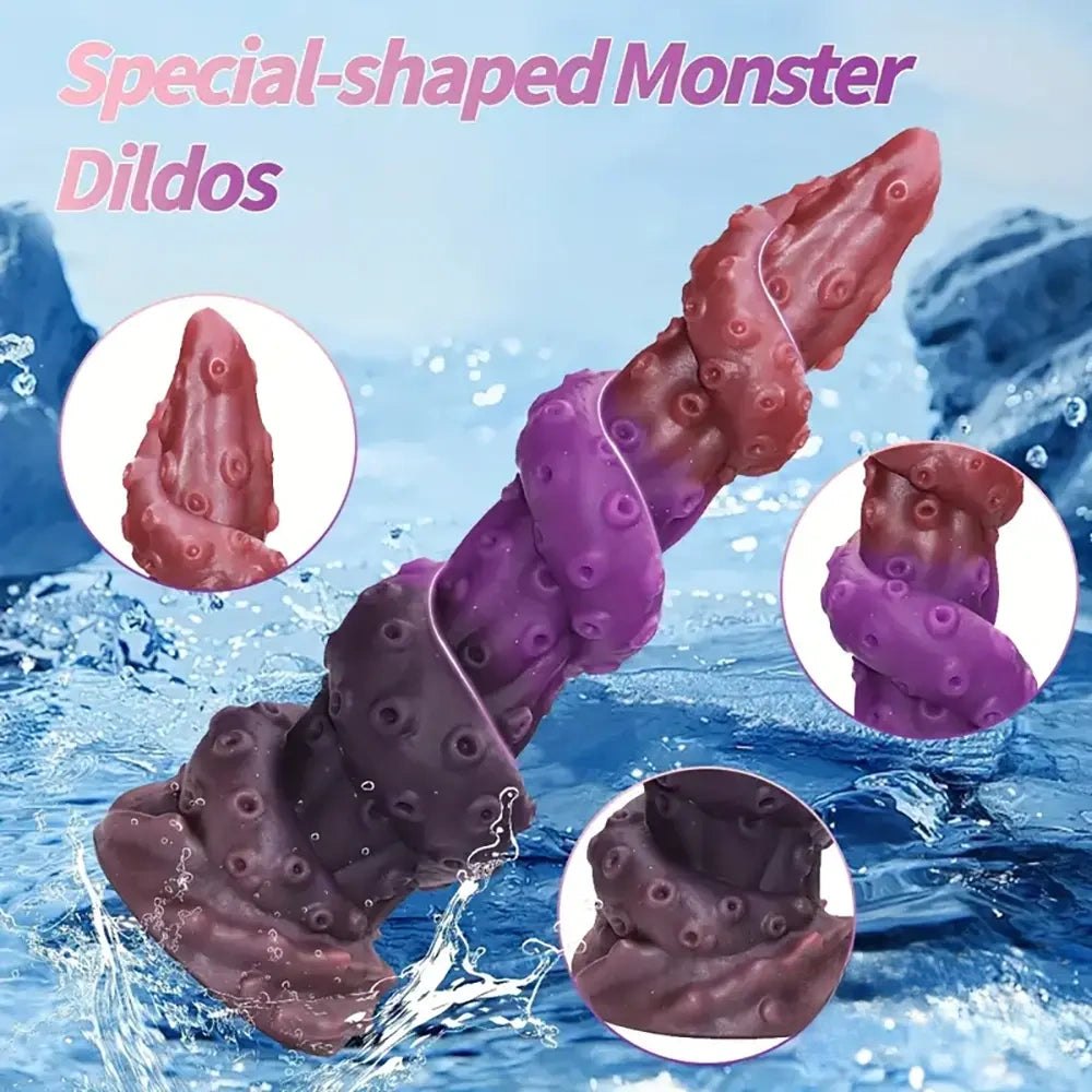 Monster tentacle silicone fantasy dildo, photo 2