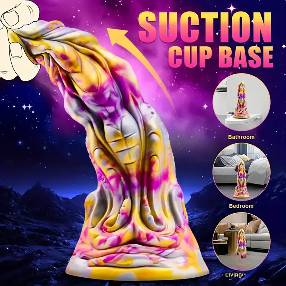 Colorful monster fantasy textured dildo, photo 1