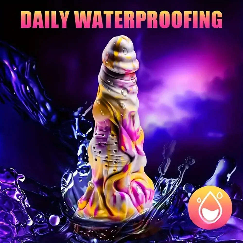 Colorful monster fantasy textured dildo, photo 6