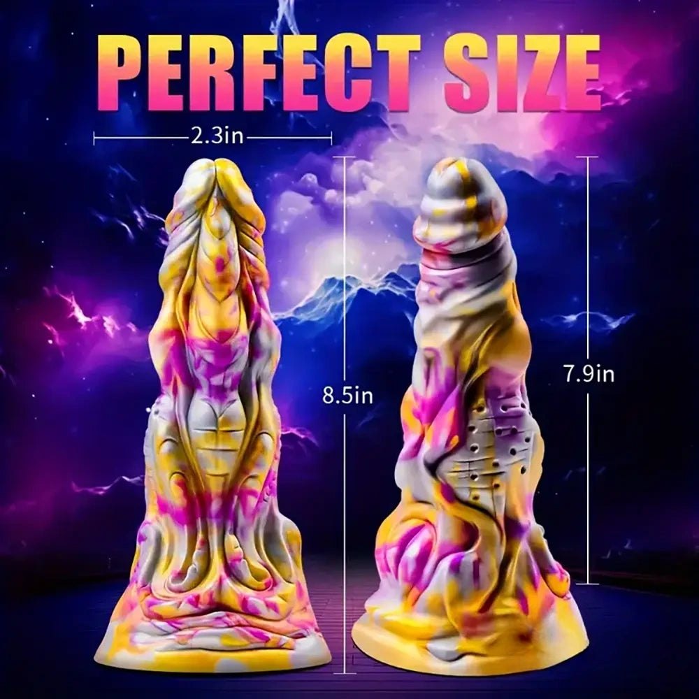 Colorful monster fantasy textured dildo, photo 7