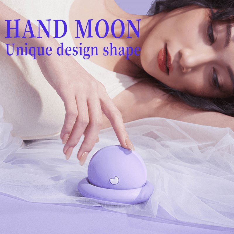Moon shaped silicone suction vibrator, photo 2
