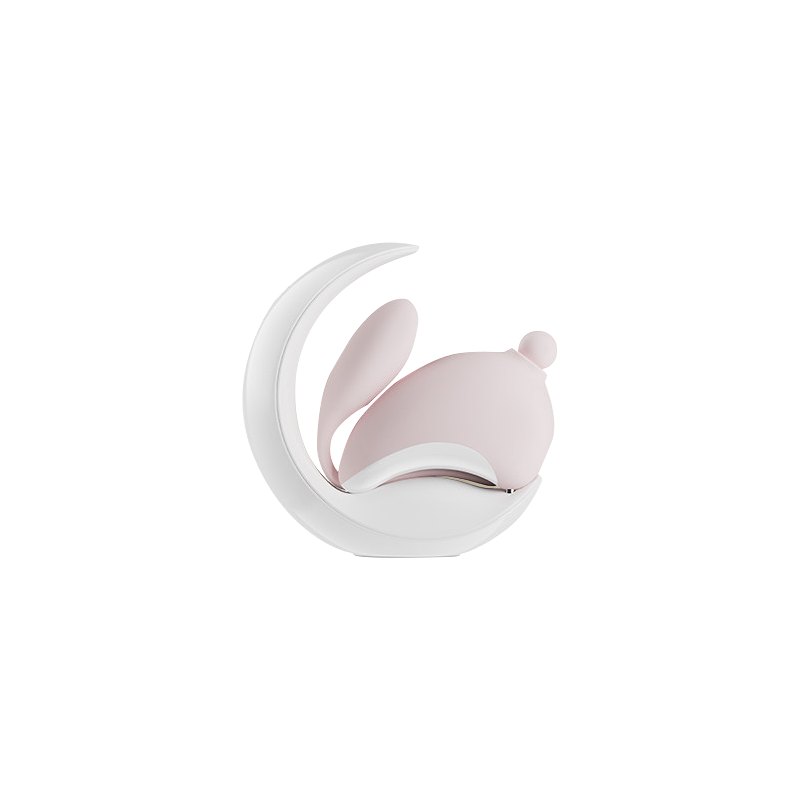 Pink moonlight rabbit suction vibrator