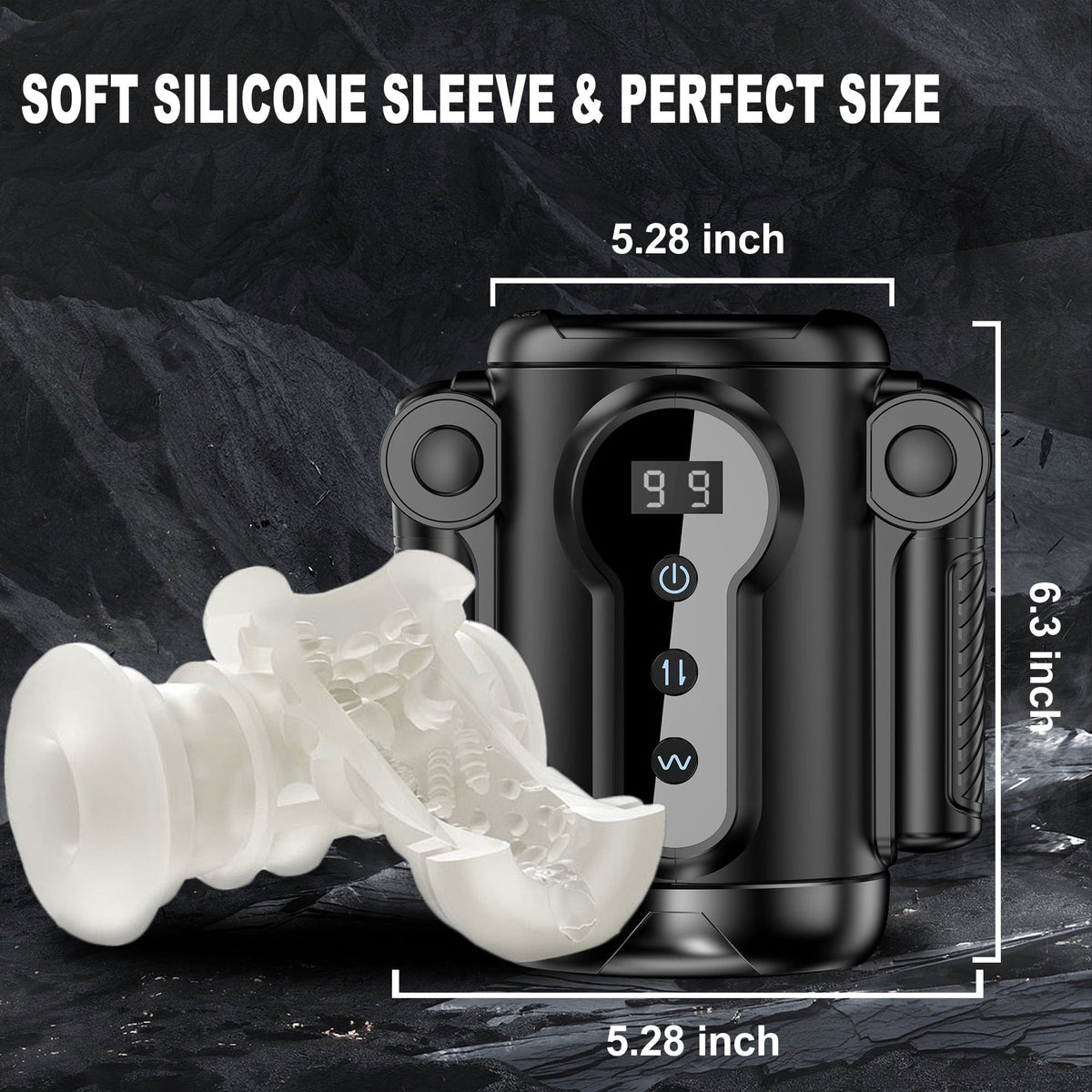 Motorcycle grip male masturbator with removable liner, photo 4