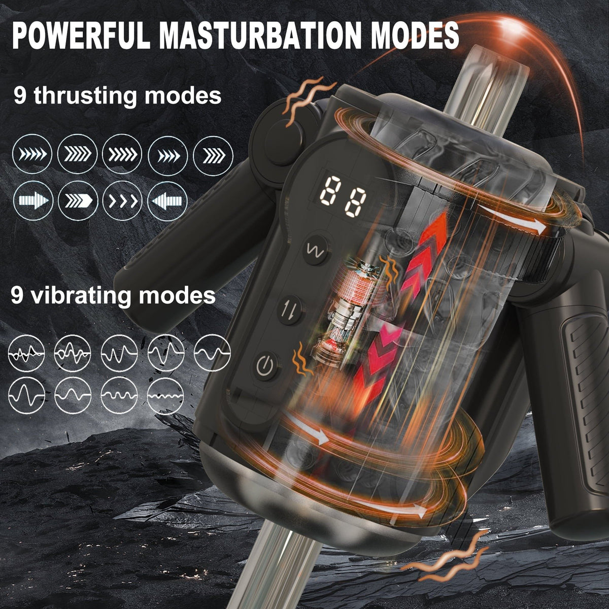 Motorcycle grip male masturbator with removable liner, photo 5