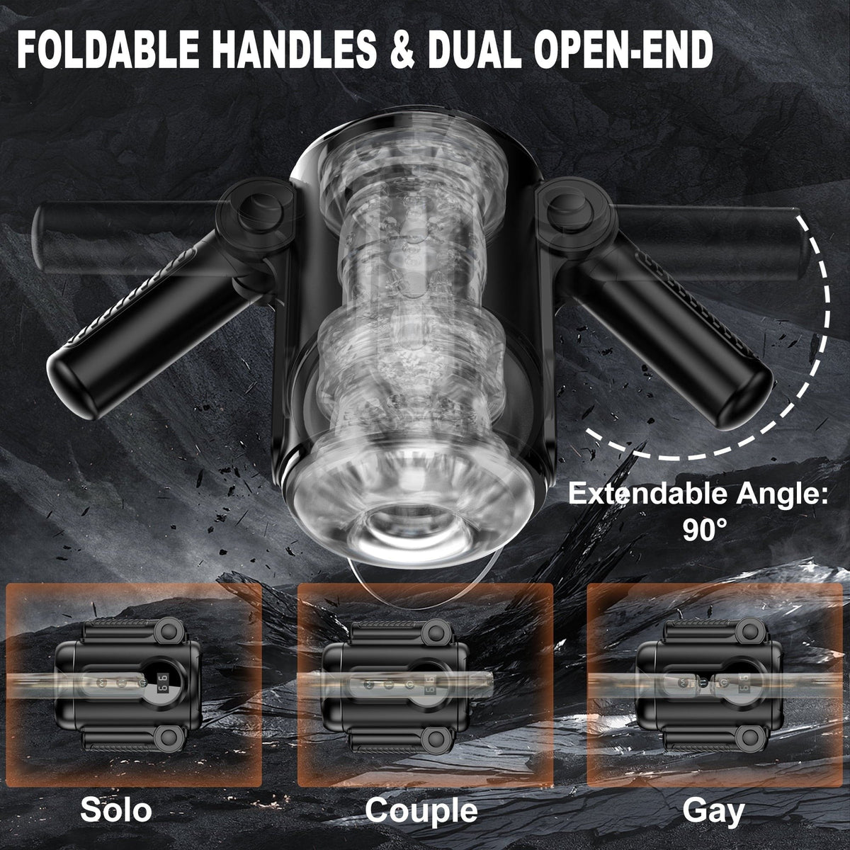 Motorcycle grip male masturbator with removable liner, photo 6