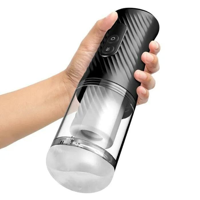 Black automatic suction cup masturbator, photo 4