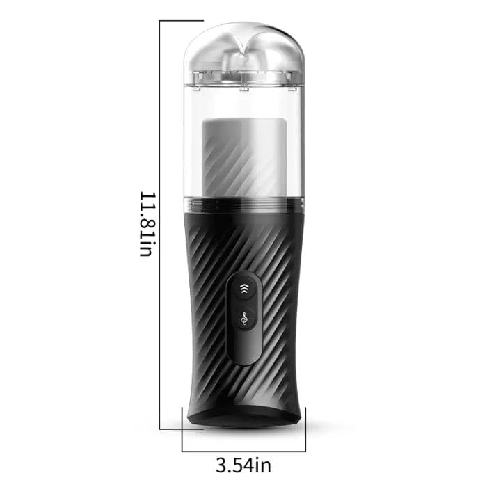 Black automatic suction cup masturbator, photo 5