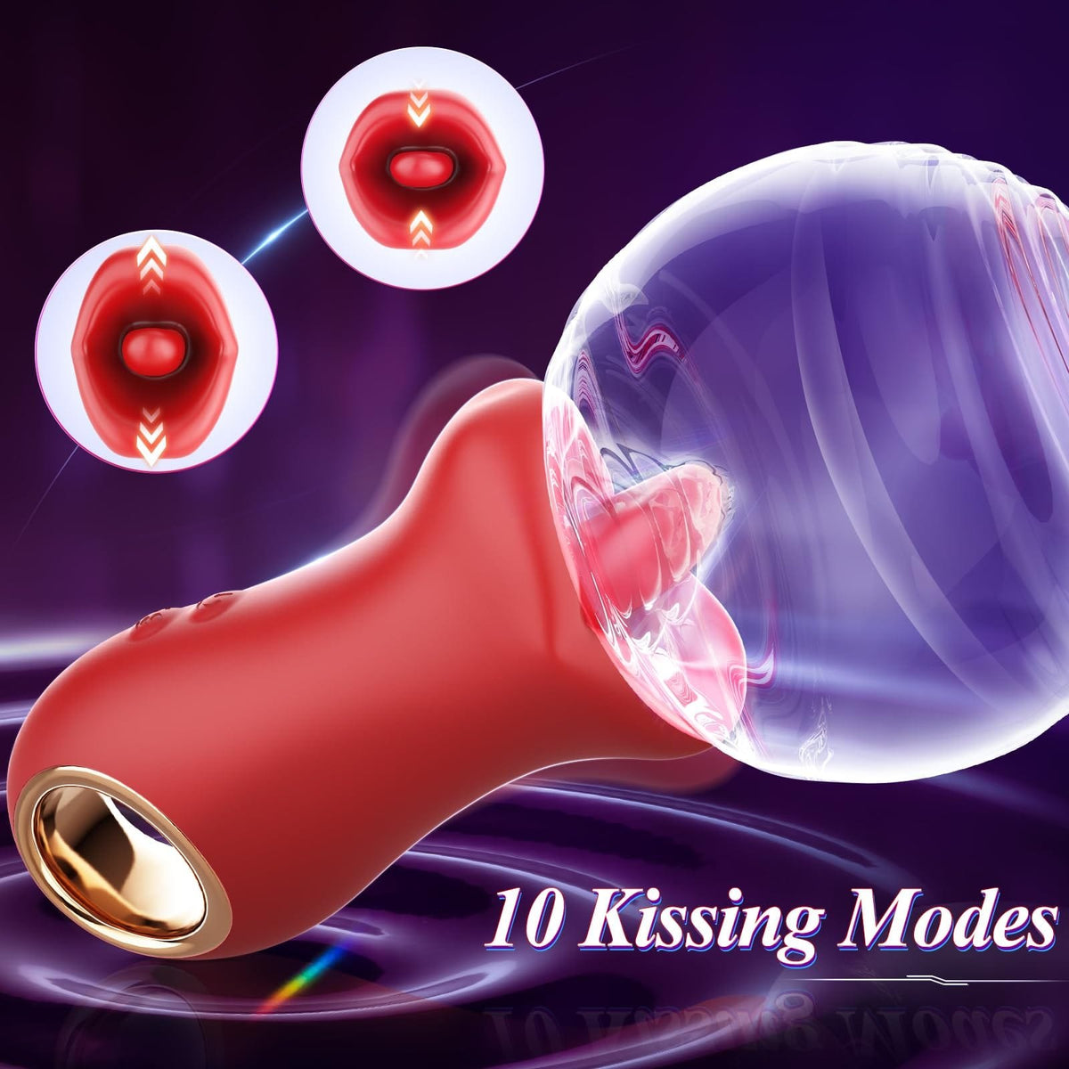 Red mouth-shaped tongue licking toy, photo 4