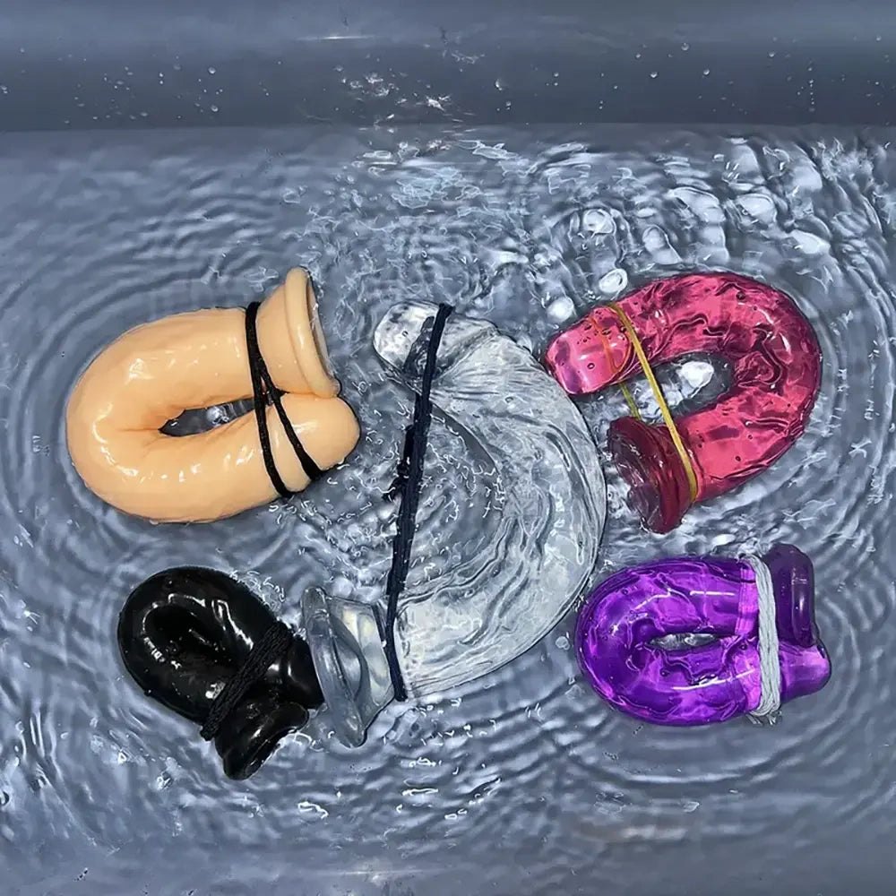 Multi-color jelly realistic dildo with suction cup base, photo 9