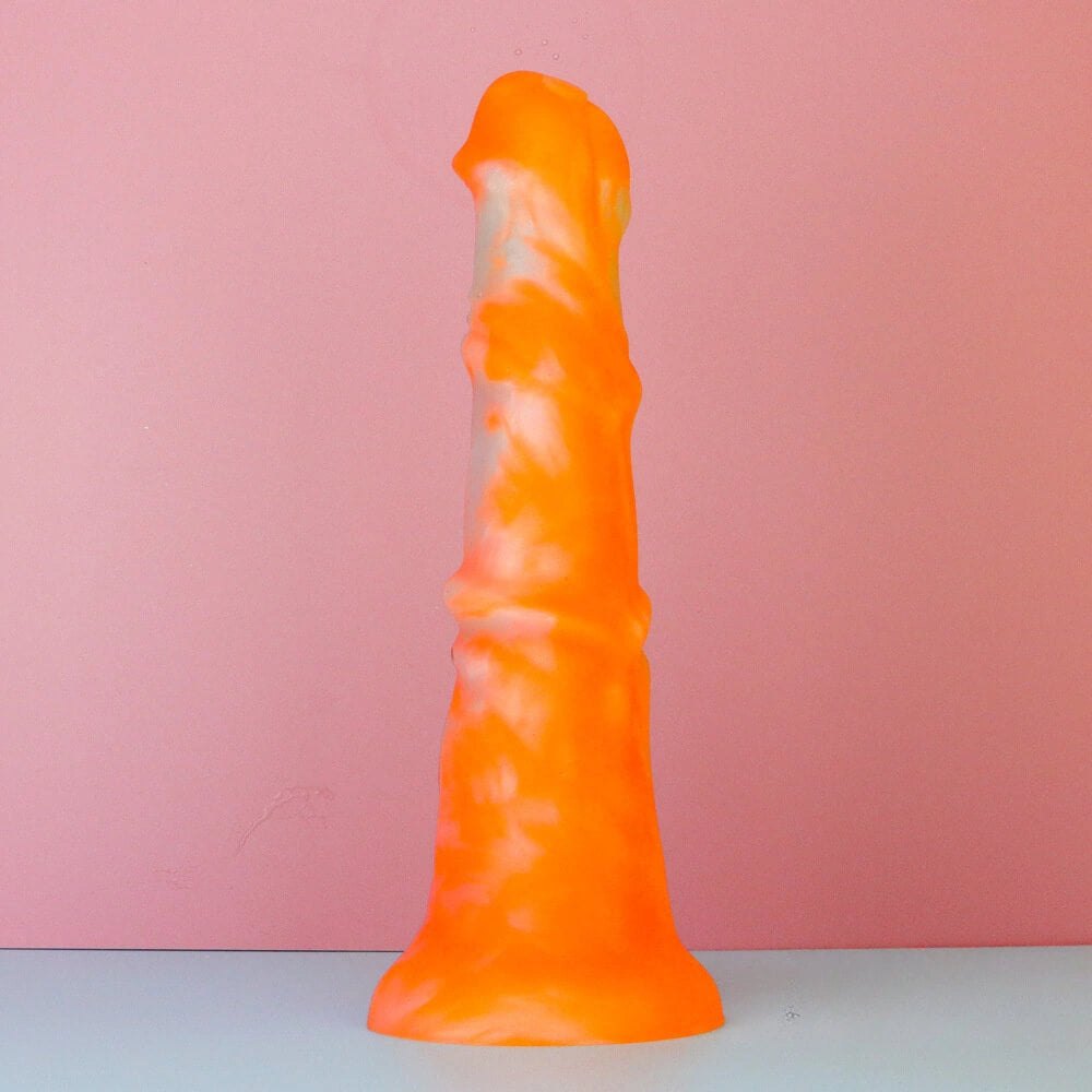 #2 colorful swirl liquid silicone dildo