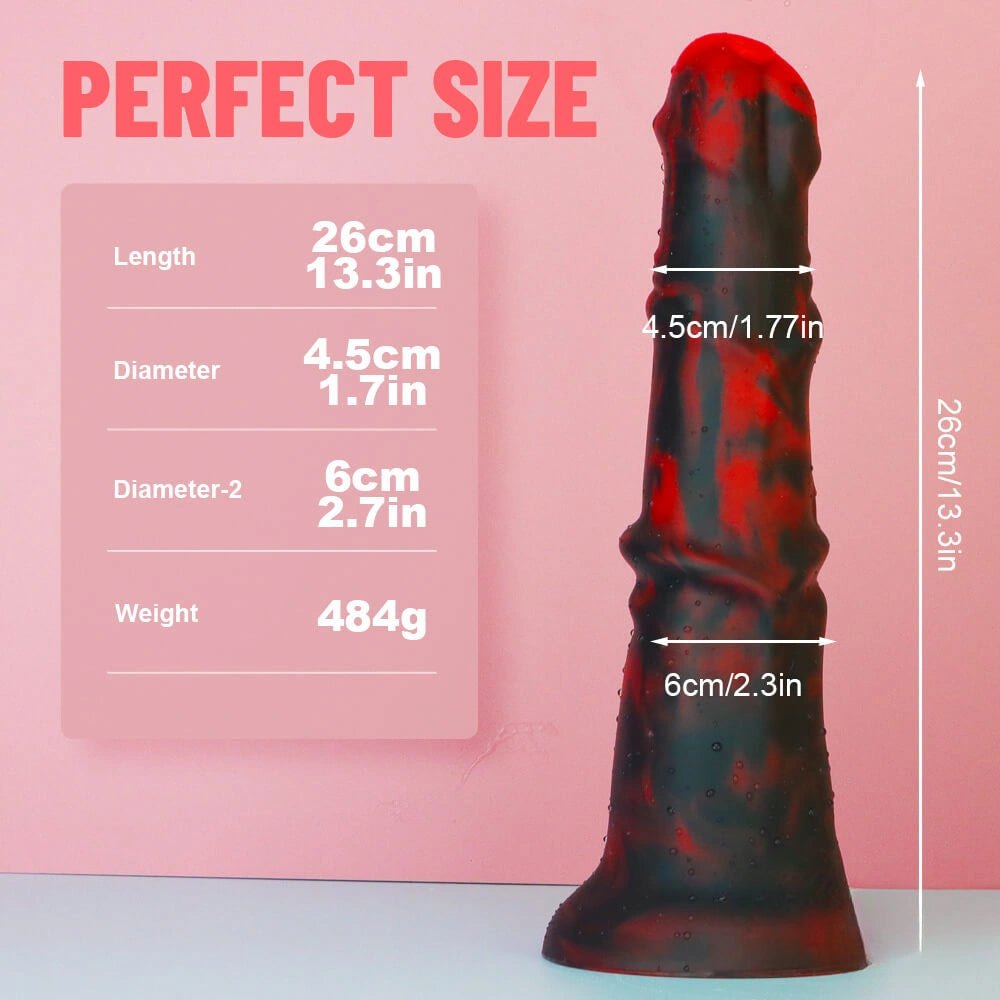 Colorful swirl liquid silicone dildo, photo 11