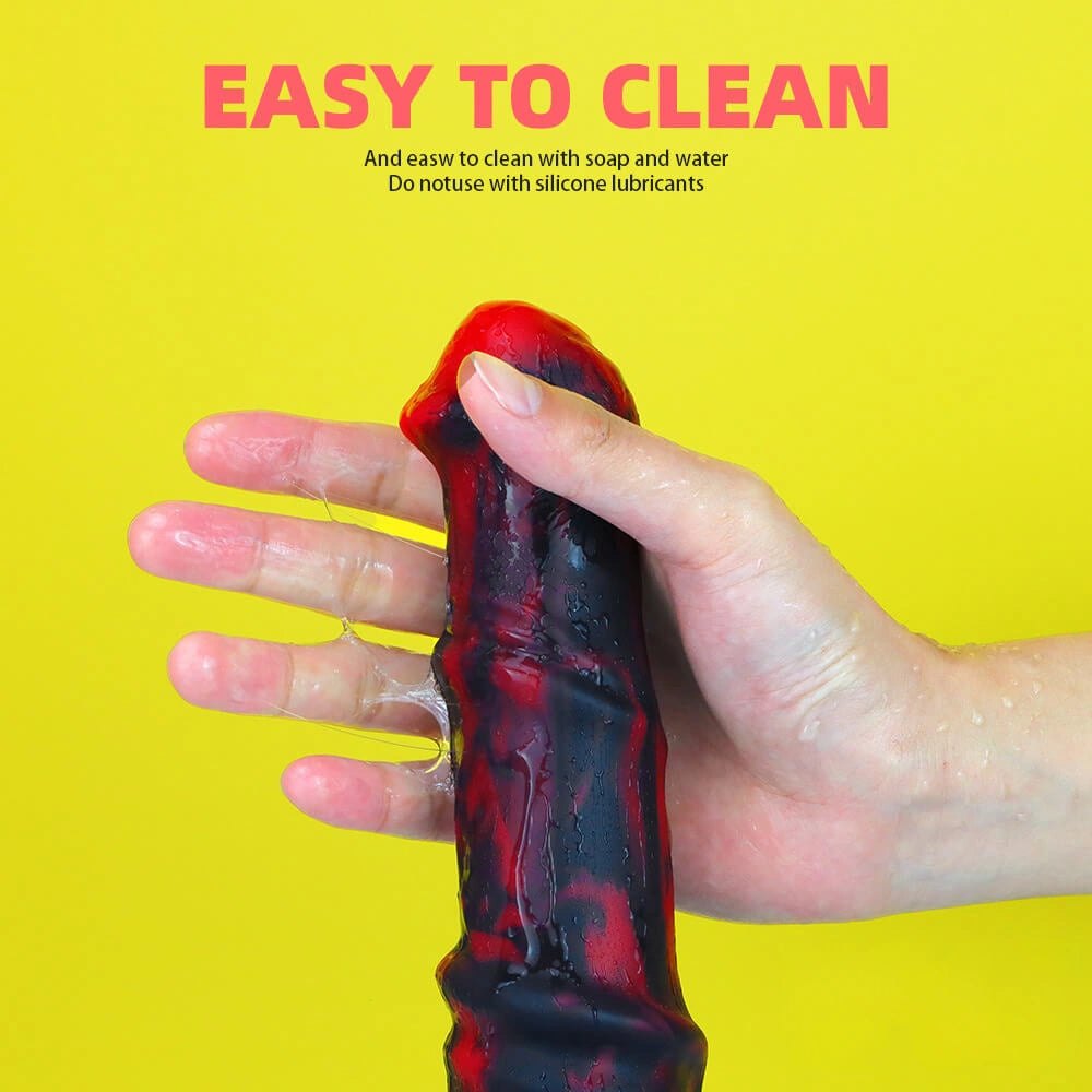 Colorful swirl liquid silicone dildo, photo 2