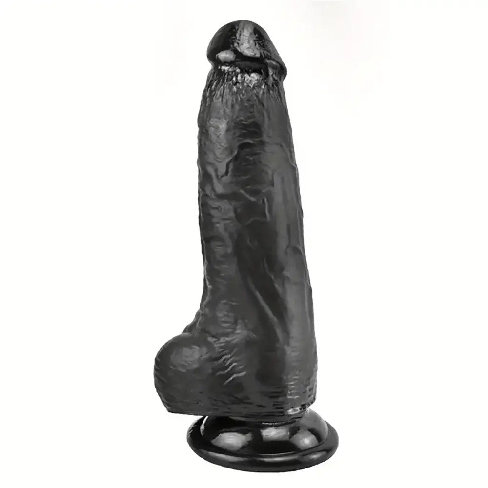 Realistic pvc dildo with suction cup base, photo 11