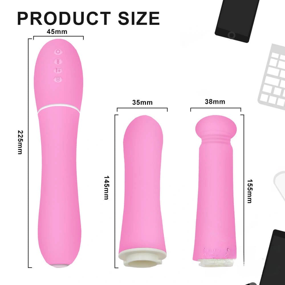 Pink multi function wand vibrator, photo 5