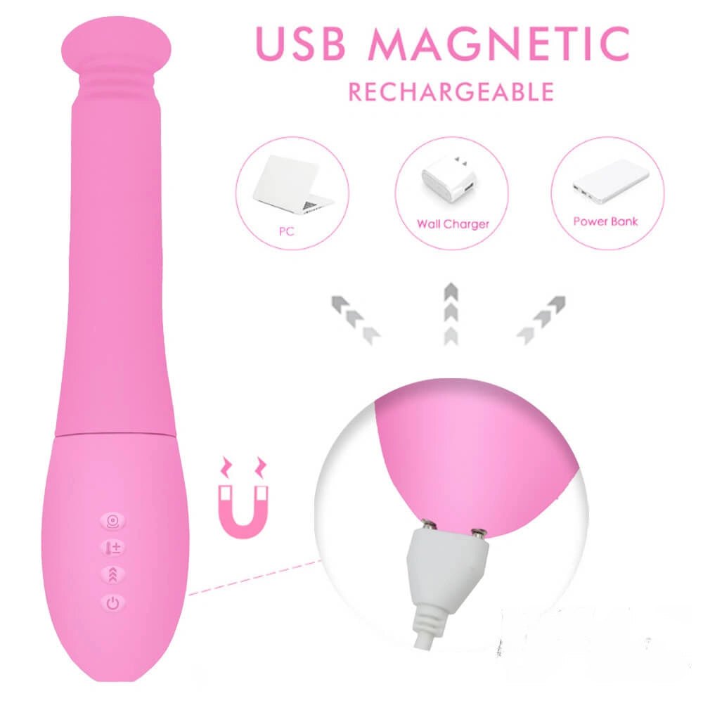 Pink multi function wand vibrator, photo 6