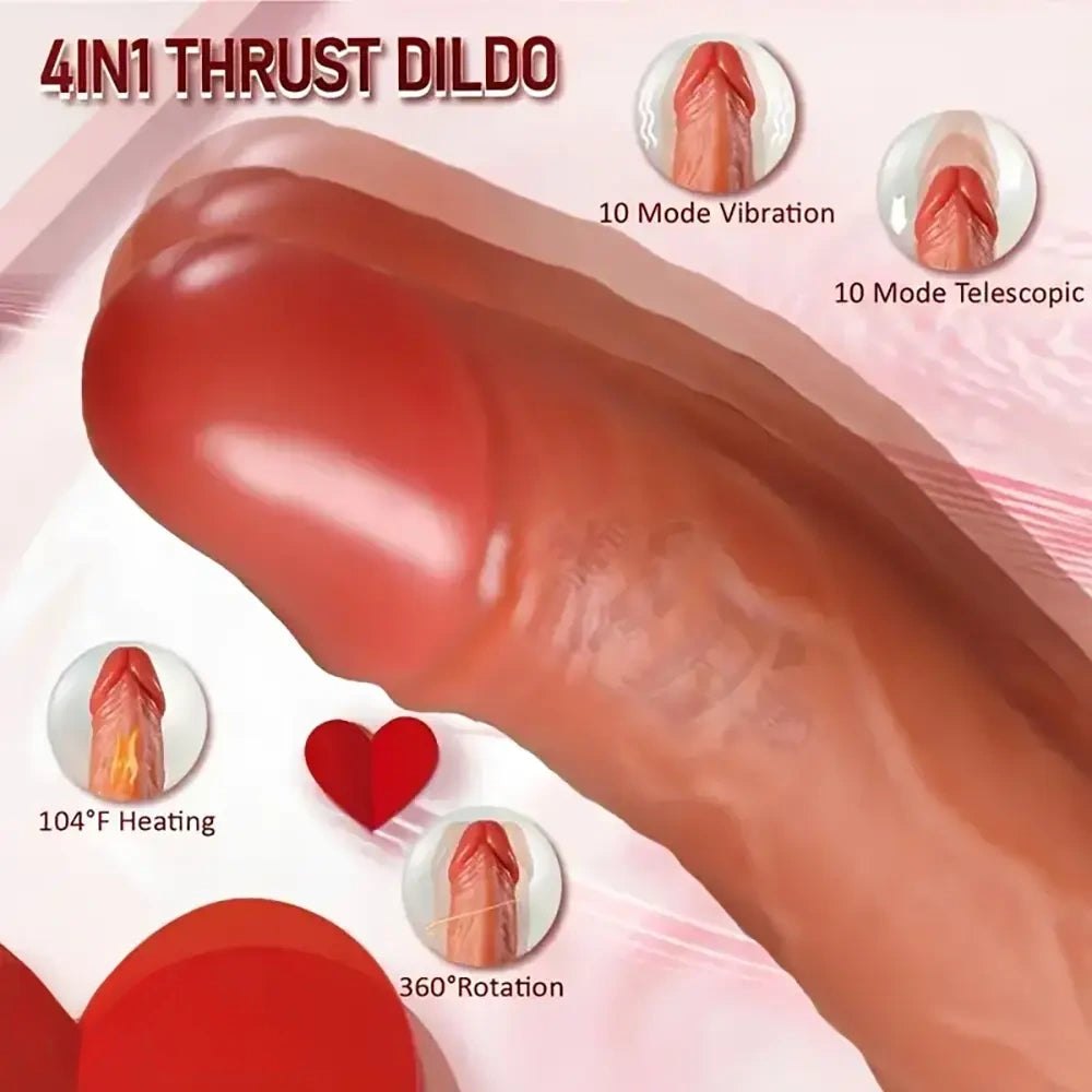 Dual-tone vibrating thrusting dildo, photo 10