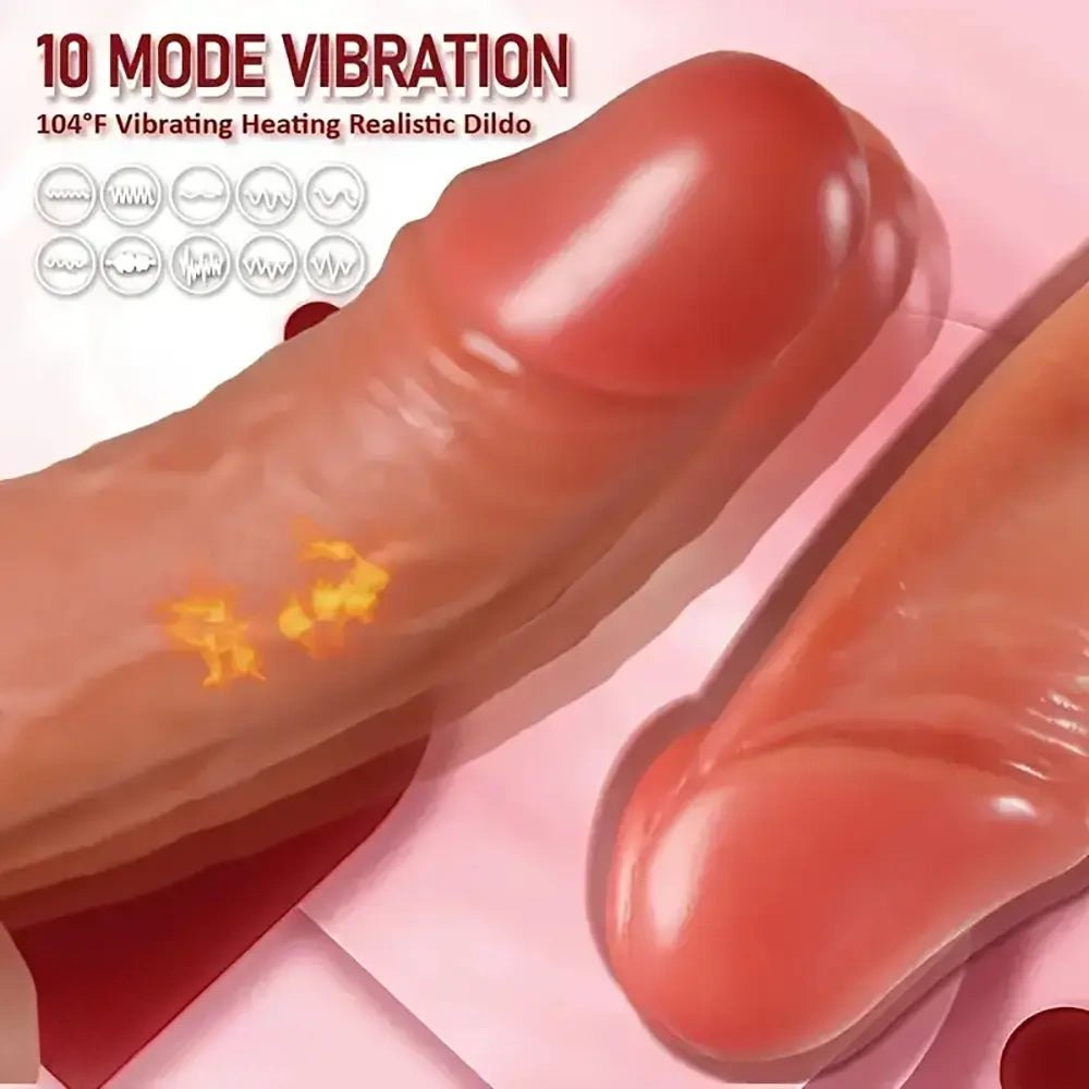 Dual-tone vibrating thrusting dildo, photo 11