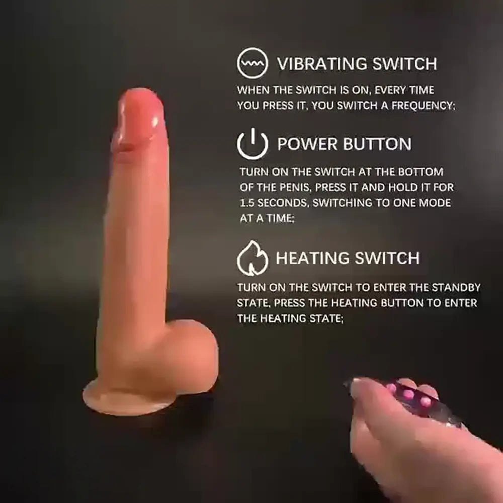 Dual-tone vibrating thrusting dildo, photo 7