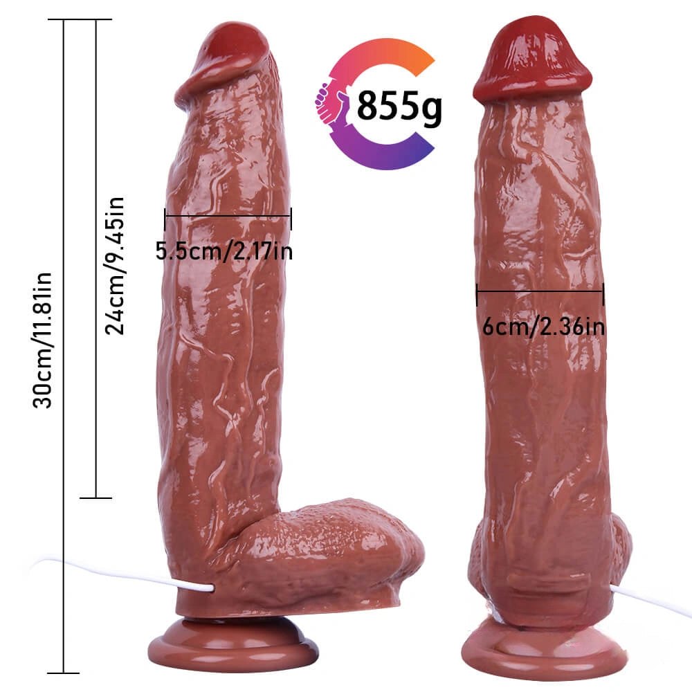 Realistic vibrating PVC dildo, photo 7