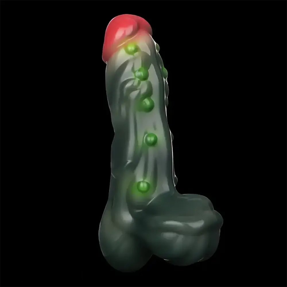 Mixed color silicone fantasy monster dildo, photo 10