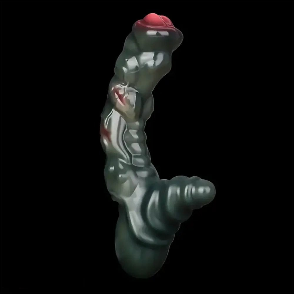 Mixed color silicone fantasy monster dildo, photo 3