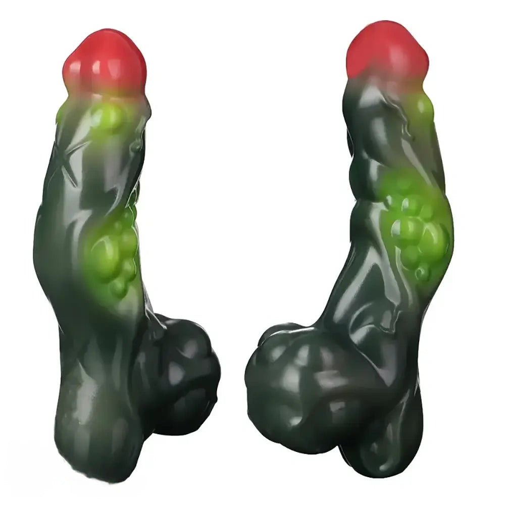 Mixed color silicone fantasy monster dildo, photo 6